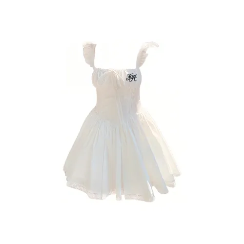 FOASIS Slip Платье Женское Белое