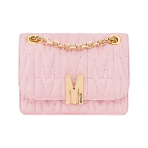 MOSCHINO Сумка через плечо из телячьей кожи женская светло-розовая