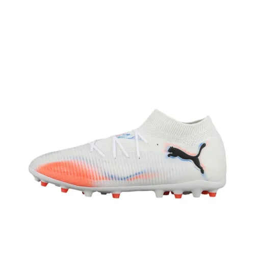 PUMA FUTURE 8 MG MULTI Ground Искусственный шип естественная трава футбольные бутсы унисекс белый красный