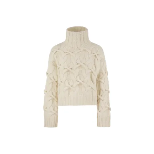 BRUNELLO CUCINELLI Экрю Женские Свитера