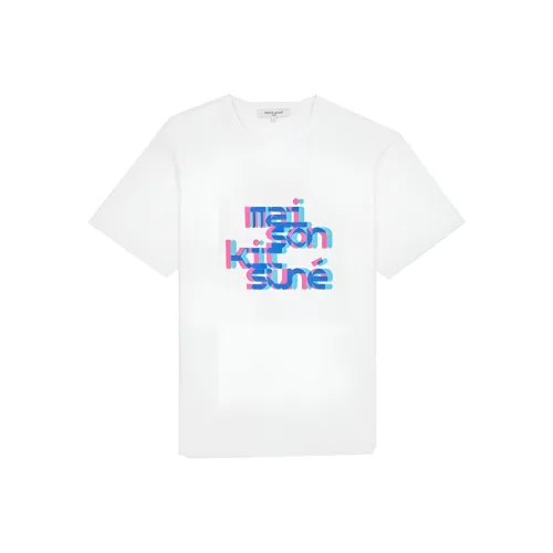 Maison Kitsune Белая Мужская T-Рубашка