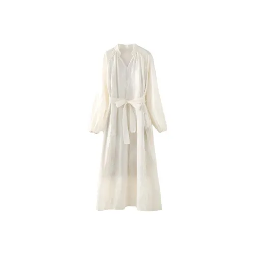 CHARM GLOW Длинное платье с длинными рукавами женское