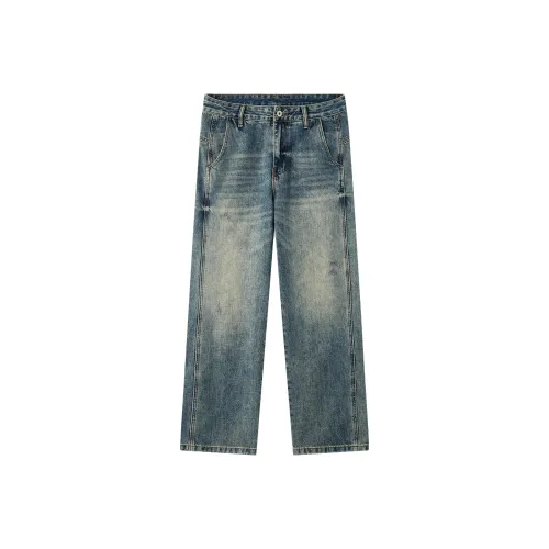 Xiyue Винтажные синие мужские джинсы