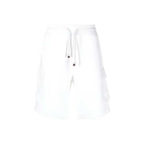 BRUNELLO CUCINELLI Белые Мужские Повседневные Шорты