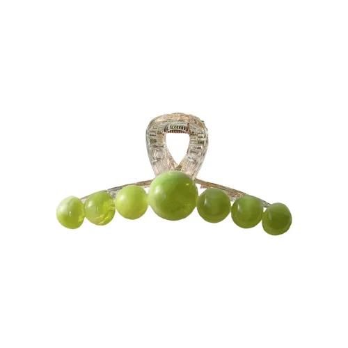 ZWU Прозрачная заколка-краб с яркими бусинами и акриловыми заколками для волос женские