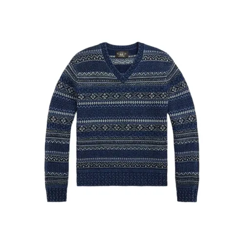 Double RL Индиго Мужской Трикотаж