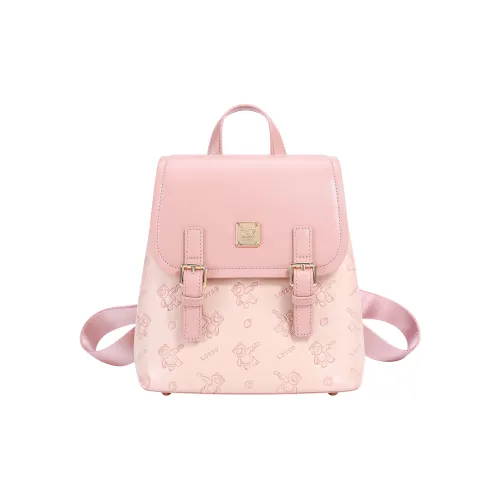 Disney Strawberry Bear Series ПУ (полиуретан) Рюкзак Стандартный Женский Розовый