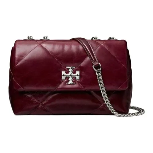 TORY BURCH Kira (Красный) Кожа Сумка через плечо Сумка на плечо Маленькая Женская Темно-малиновый