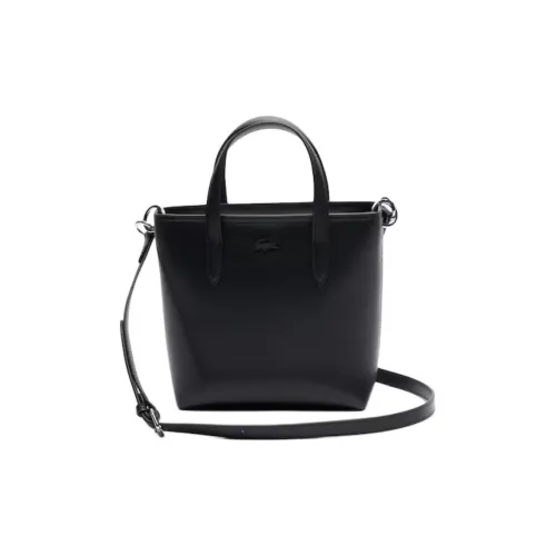 LACOSTE Кожа Тоут Сумка Сумка через плечо Маленькая Женская Черная