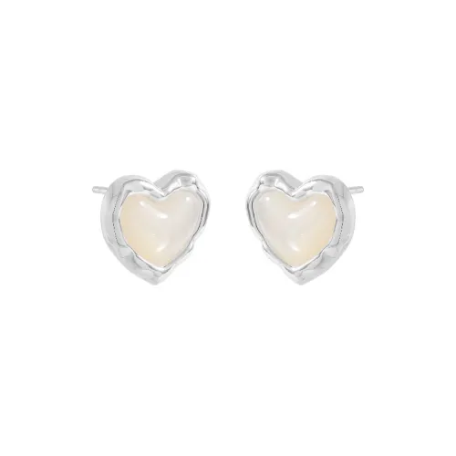 Серьги-гвоздики из серебра S925 с игольчатым концом женские