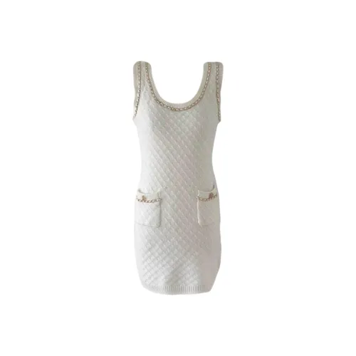 AFGGD Белый Женские Платья без рукавов