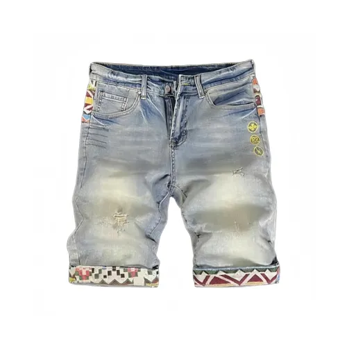 CAT'S PAW Blue Unisex Джинсовые шорты