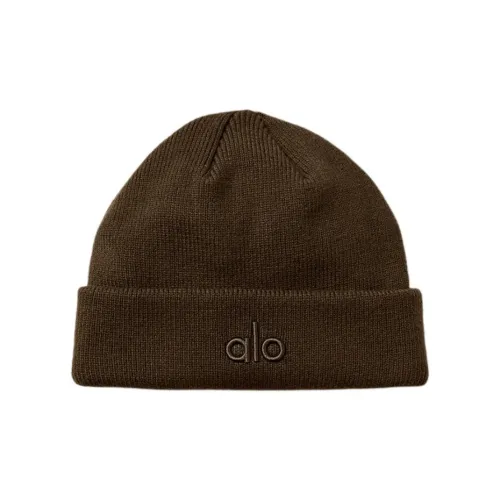 Alo Yoga Переработанный полиэстер Шапки-бини Унисекс Темно-коричневый