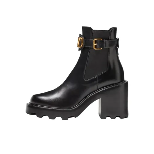 Valentino Garavani Vlogo Ankle Длина (размер в длину) Челси 9 см Женские Черный