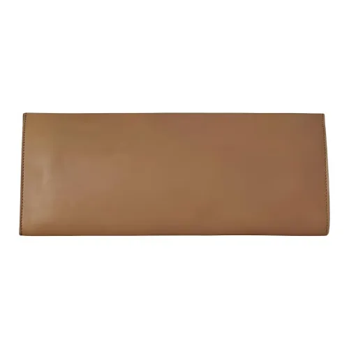 THE ROW Телячья кожа Клатч Женский Бежевый Желтый