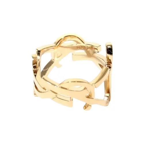 SAINT LAURENT Латунные кольца женские золотые