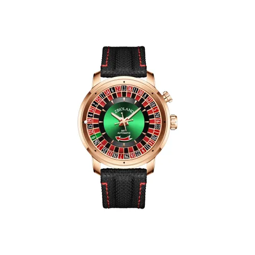 ZBIOLAND Turntable Collection Механические часы Мужские часы Зеленый циферблат