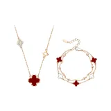 Романтическая коллекция "Четырехлистный клевер" (красный)