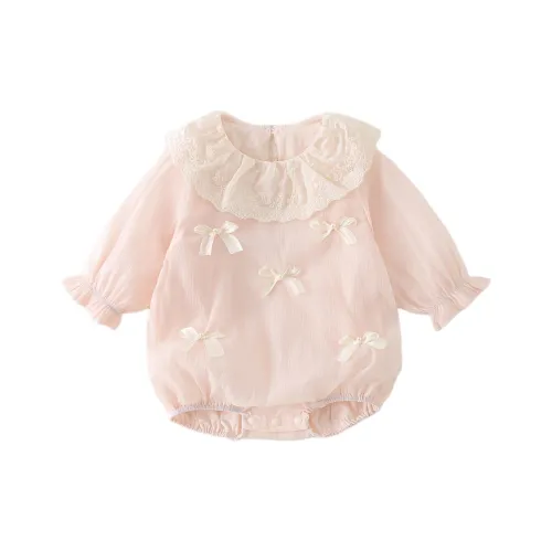 XiaoJinBu Розовые Детские Комбинезоны / Ползунки