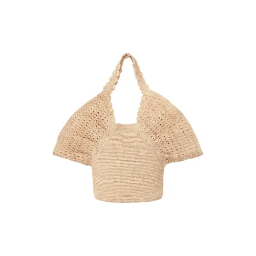 Zimmermann Raffia Tote Bag Shopping Bag Shoulder Bag Women's Beige