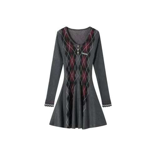 ANDREA MARTIN Длинное платье с длинными рукавами женское