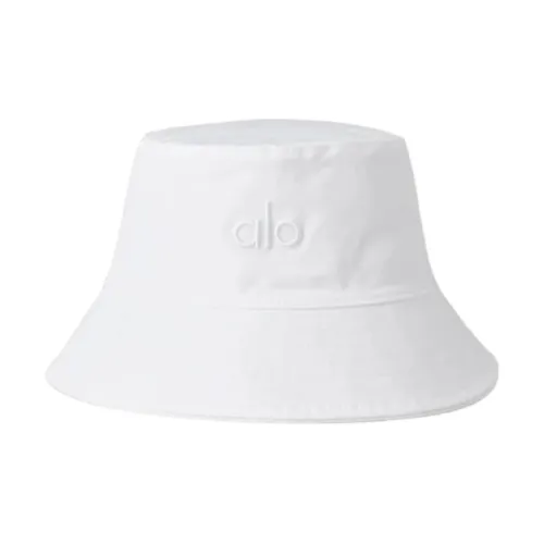 Alo Yoga Холст Bucket Hats Unisex Белый