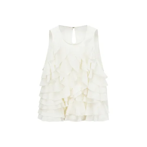 NancyCavally Белые Женские Майки