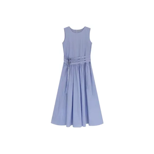 MTHE Синий Женские Платья без рукавов