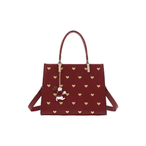 PESASRIE ПУ (полиуретан) Сумка Женская Бордовый