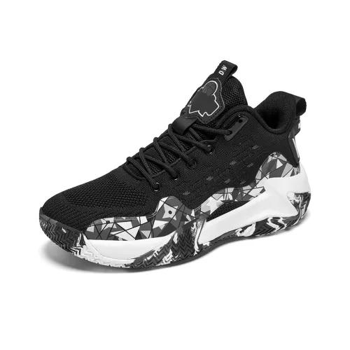 D W Анти KICK Амортизация Устойчивый к истиранию И Балансированный MID Топ Детские Баскетбольные Кроссовки Подростки