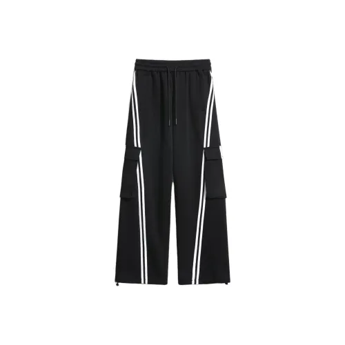 KEIRANDUN Черные Унисекс Повседневные Штаны