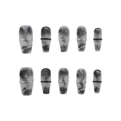 BDQC Китайский стиль Осветляющий False Nail Средний LADDER Чернила Smudge Стиль Instagram