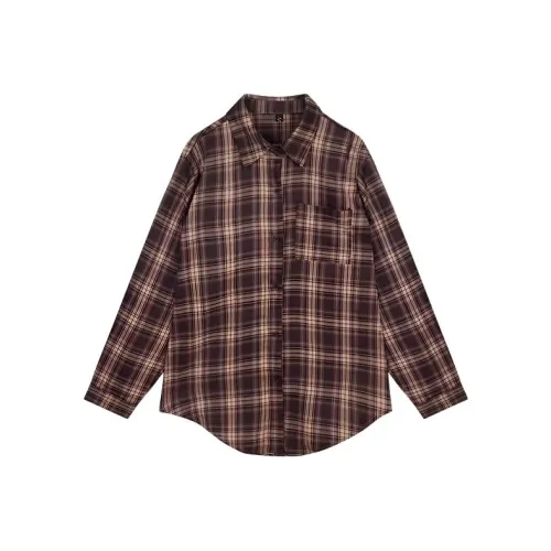 HUINIAN Кофе Женские Рубашки