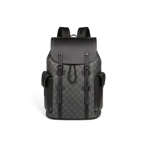 Bullrun Рюкзак из синтетической кожи стандартный мужской черный