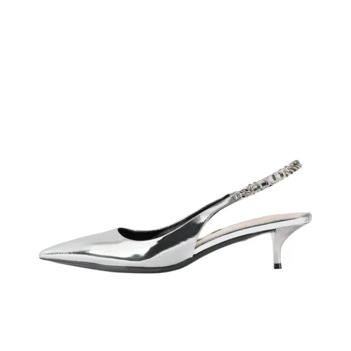 GUCCI Signoria Узкий каблук Высокие каблуки 4,5 см Женские Серебристый