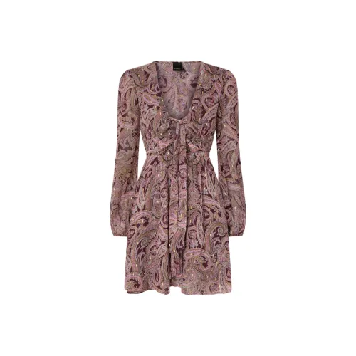 PINKO FW25 Длинное платье с длинными рукавами женское