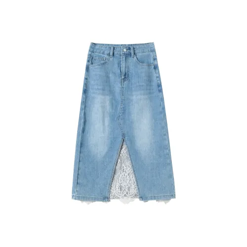 Происхождение Denim Long Skirt Women's