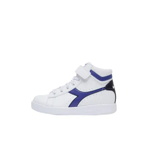 Diadora Game P High Top Детские Скейтбординги Белый Синий Малыш