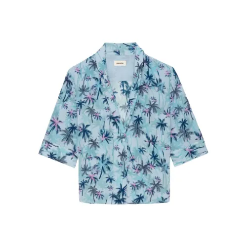 Zadig & Voltaire Пыльно-синяя женская рубашка