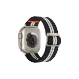 Чёрный Белый Полосы/Watcher Эластичный Нейлоновый Ремешок