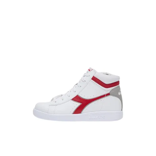 DIADORA Game P High Топ Детские Скейтбординги Белый Красный Малыш