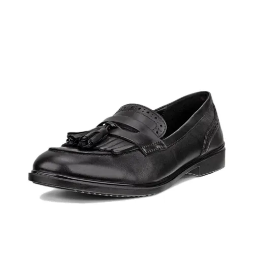 Ecco Платье Классическое Лоферы Женские Черные