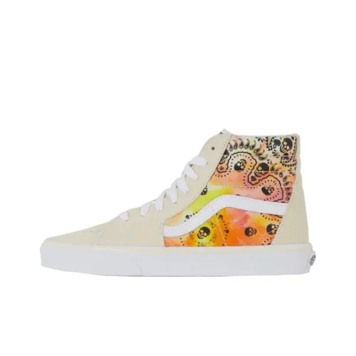 Vans Sk8 HI Высокие Кроссовки для Скейтбординга Унисекс Бежево-Оранжевые