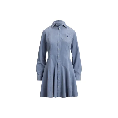 Polo Ralph Lauren Длинное платье с длинными рукавами женское