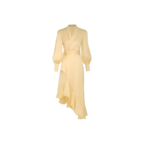 Leather Cat Длинное платье с длинными рукавами женское