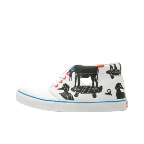 Parra x Vans Скейтборд Кроссовки Мужские Белый Черный