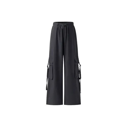 SNOOPY Серые Женские Карго Брюки