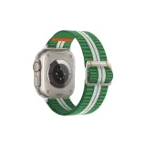 Зеленый Белый Полосы/Watcher Эластичный Нейлоновый Ремень