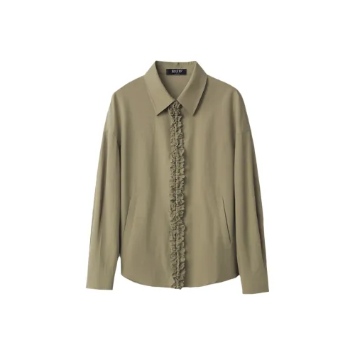 LUYOUYE Серый Кофейный Зеленый Женские Куртки