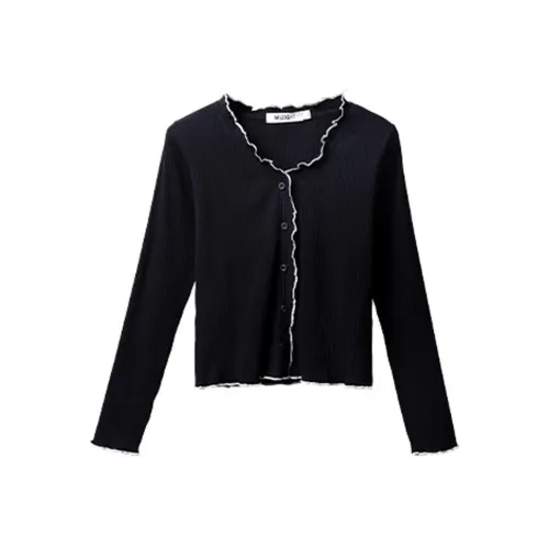 MIZIQI Черные Женские T-рубашки